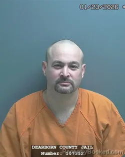 Booking photo from Dearborn County, Indiana