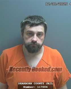 Booking photo from Dearborn County, Indiana