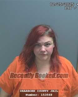 Booking photo from Dearborn County, Indiana