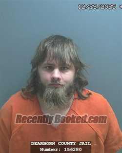 Booking photo from Dearborn County, Indiana