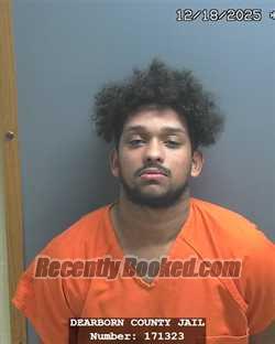 Booking photo from Dearborn County, Indiana