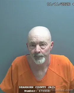 Booking photo from Dearborn County, Indiana