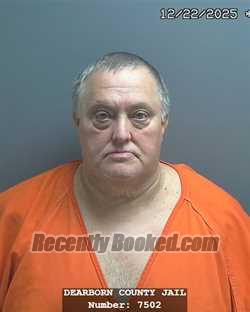 Booking photo from Dearborn County, Indiana