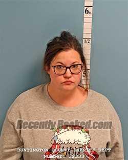 Booking photo from Huntington County, Indiana