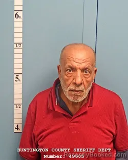 Booking photo from Huntington County, Indiana