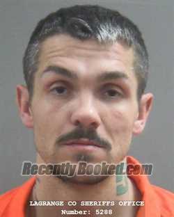 Booking photo from Lagrange County, Indiana