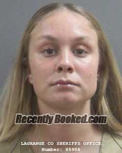 Booking photo from Lagrange County, Indiana