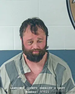 Booking photo from Lawrence County, Indiana