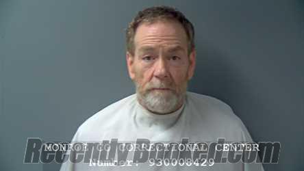 Booking photo from Monroe County, Indiana