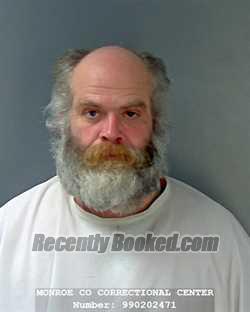 Booking photo from Monroe County, Indiana