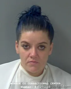 Booking photo from Monroe County, Indiana