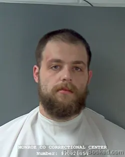 Booking photo from Monroe County, Indiana