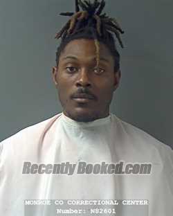 Booking photo from Monroe County, Indiana