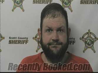 Booking photo from Scott County, Indiana