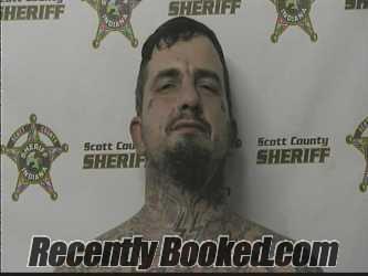 Booking photo from Scott County, Indiana