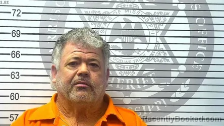 Booking photo from Harrison County, Mississippi