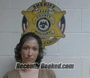 Booking photo from Leake County, Mississippi