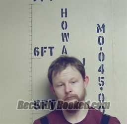 Booking photo from Howard County, Missouri