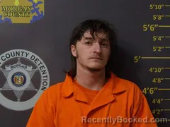 Booking photo from Morgan County, Missouri