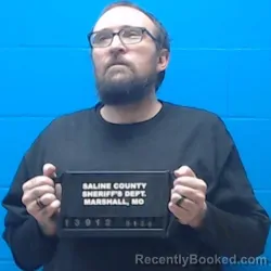 Booking photo from Saline County, Missouri