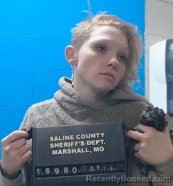 Booking photo from Saline County, Missouri