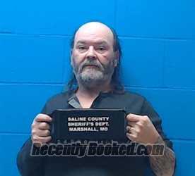 Booking photo from Saline County, Missouri
