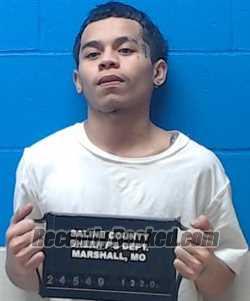 Booking photo from Saline County, Missouri