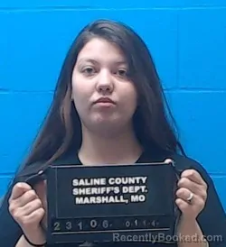 Booking photo from Saline County, Missouri