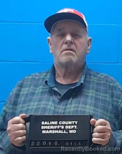 Booking photo from Saline County, Missouri