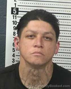 Booking photo from Dona Ana County, New Mexico
