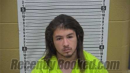 Booking photo from Grant County, New Mexico