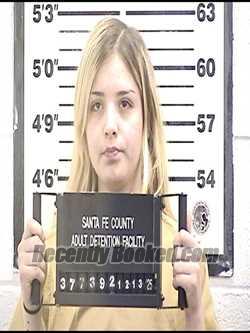 Booking photo from Santa Fe County, New Mexico