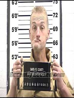 Booking photo from Santa Fe County, New Mexico