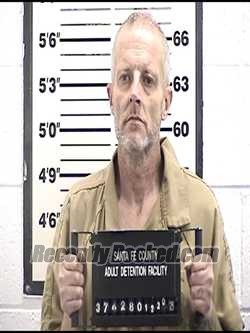Booking photo from Santa Fe County, New Mexico