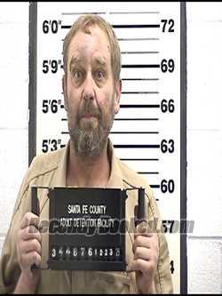 Booking photo from Santa Fe County, New Mexico