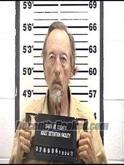 Booking photo from Santa Fe County, New Mexico