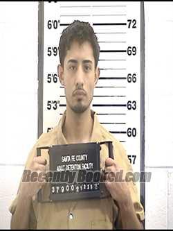 Booking photo from Santa Fe County, New Mexico