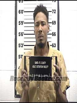 Booking photo from Santa Fe County, New Mexico