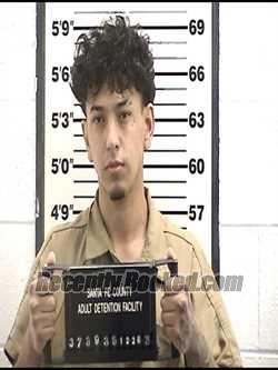 Booking photo from Santa Fe County, New Mexico