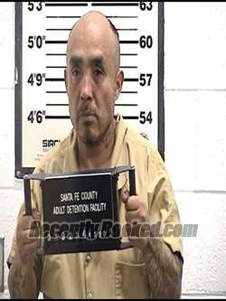 Booking photo from Santa Fe County, New Mexico