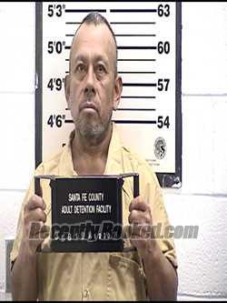 Booking photo from Santa Fe County, New Mexico