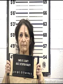 Booking photo from Santa Fe County, New Mexico