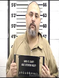 Booking photo from Santa Fe County, New Mexico