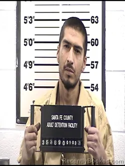 Booking photo from Santa Fe County, New Mexico