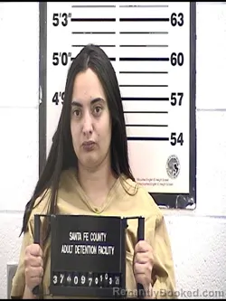 Booking photo from Santa Fe County, New Mexico
