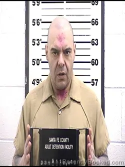 Booking photo from Santa Fe County, New Mexico