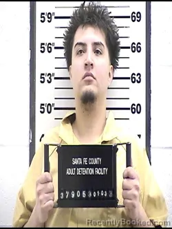 Booking photo from Santa Fe County, New Mexico