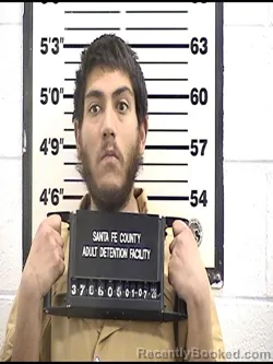 Booking photo from Santa Fe County, New Mexico