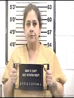 Booking photo from Santa Fe County, New Mexico