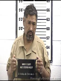 Booking photo from Santa Fe County, New Mexico
